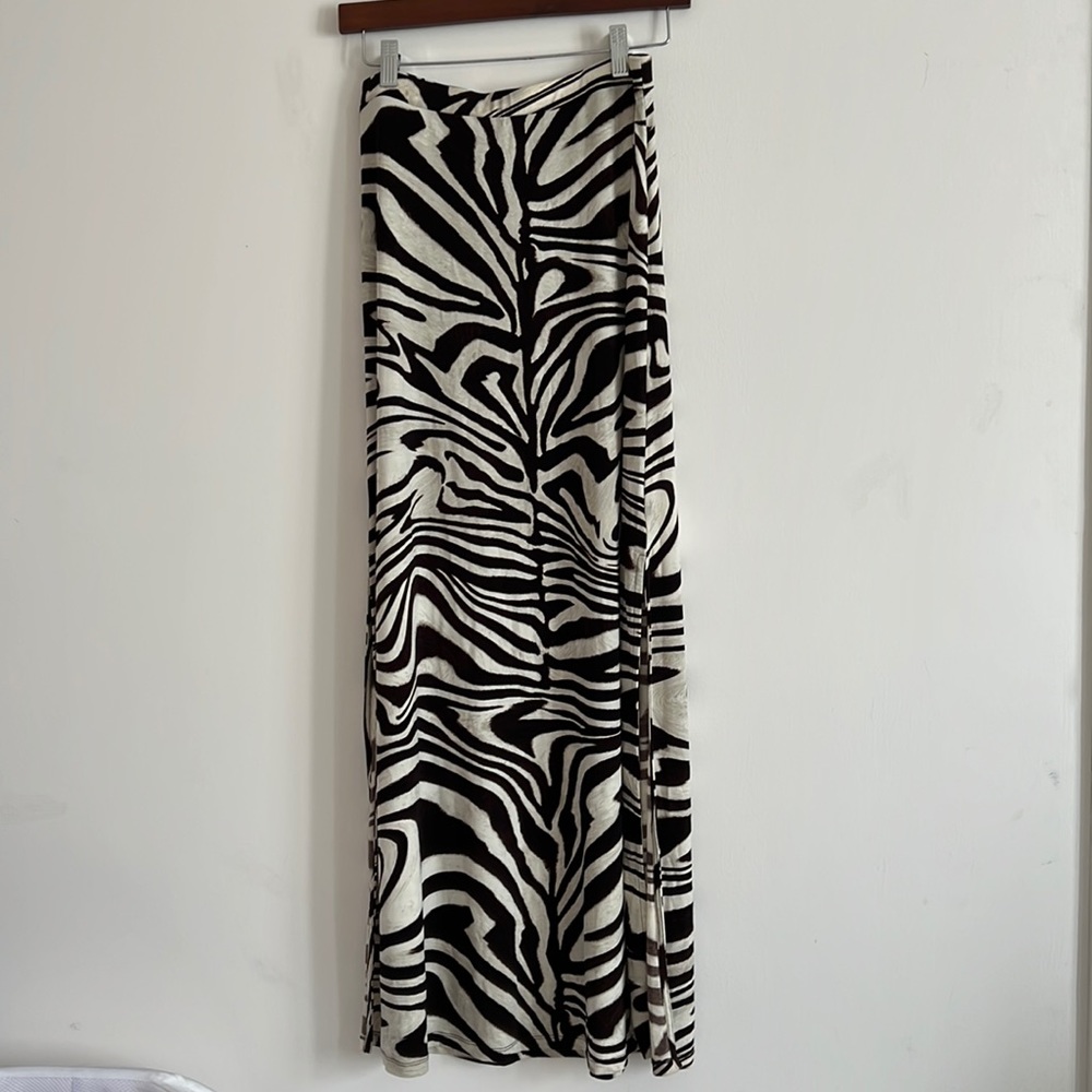 MK Animal print full length skirt